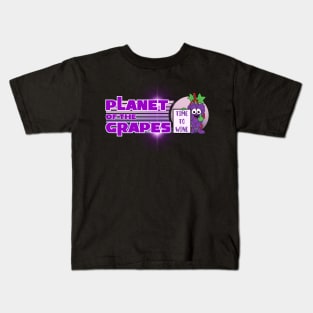 Planet Of The Grapes Kids T-Shirt